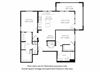 B3-W Two Bedroom Two Bath Floor Plan B3-W Two Bedroom Two Bath Floor Plan at Blu Harbor by Windsor, Redwood City, California